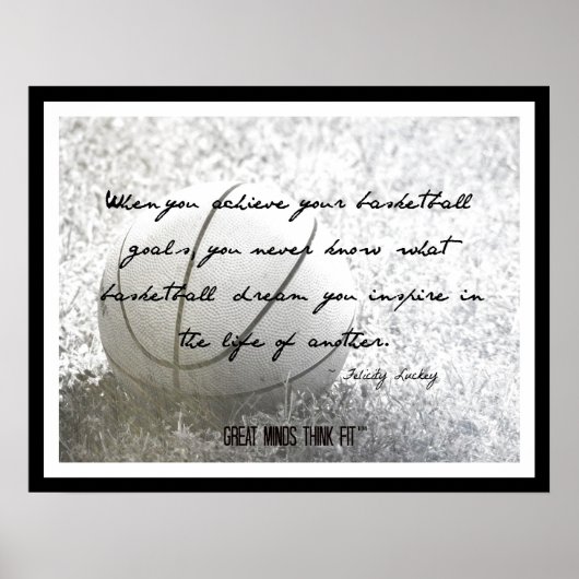 Basketball Poster mit Zitat 008 (Vorne)