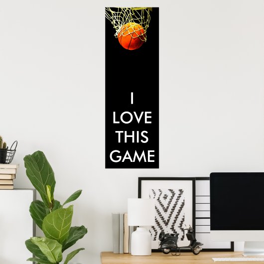 Basketball Poster - Panoramaposter (Heimbüro)