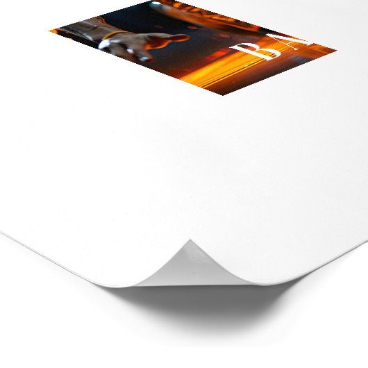 Basketball-Poster Poster (Ecke)