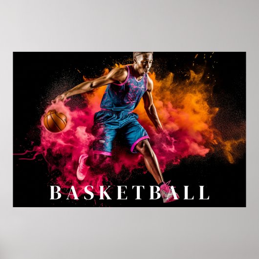 Basketball-Poster Poster (Vorne)