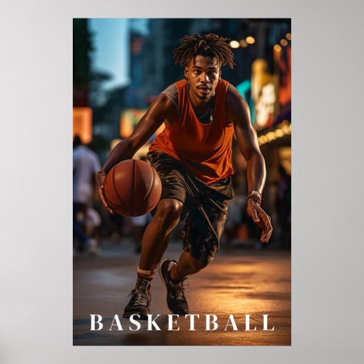 Basketball-Poster Poster (Vorne)