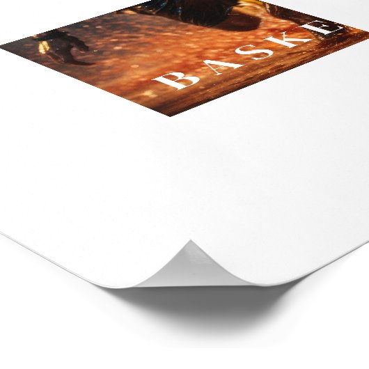 Basketball-Poster Poster (Ecke)