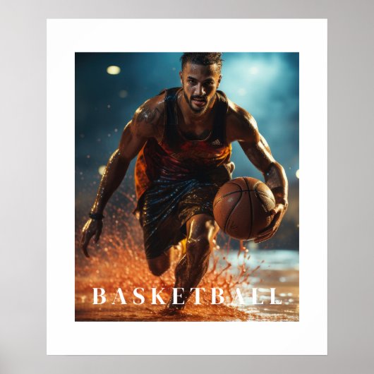 Basketball-Poster Poster (Vorne)