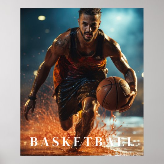 Basketball-Poster Poster (Vorne)