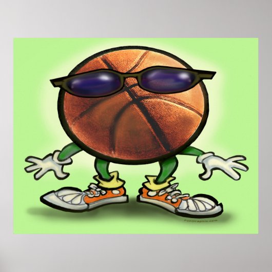 Basketball-Poster Poster (Vorne)