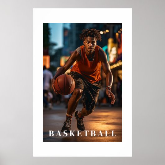 Basketball-Poster Poster (Vorne)