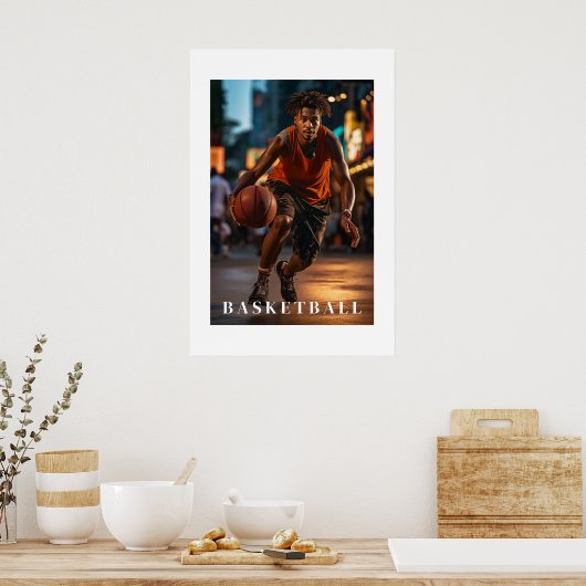 Basketball-Poster Poster (Küche)
