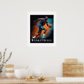 Basketball-Poster Poster (Küche)