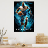 Basketball-Poster Poster (Küche)