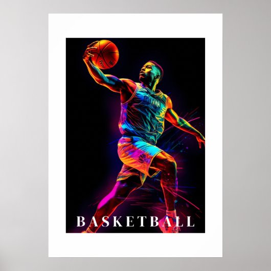 Basketball-Poster Poster (Vorne)