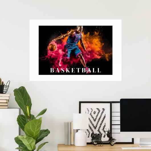 Basketball-Poster Poster (Heimbüro)