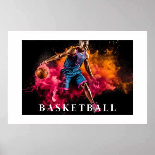 Basketball-Poster Poster (Vorne)
