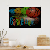 Basketball-Poster Poster (Küche)