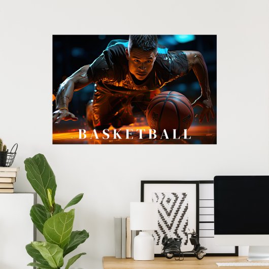 Basketball-Poster Poster (Heimbüro)