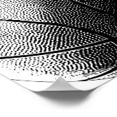 Basketball-Poster Schwarz-weiße Sportwerbung Poster (Ecke)