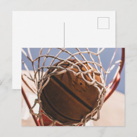 Basketball Postkarte (Vorne/Hinten)