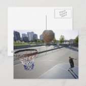 Basketball Postkarte (Vorne/Hinten)
