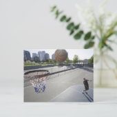 Basketball Postkarte (Stehend Vorderseite)