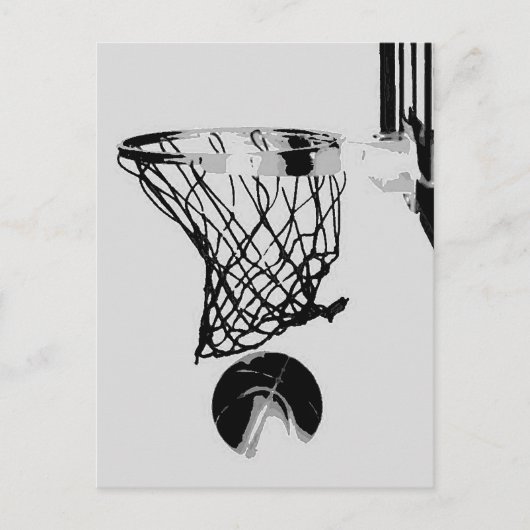 Basketball Postkarte (Vorderseite)