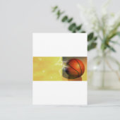 Basketball Postkarte (Stehend Vorderseite)