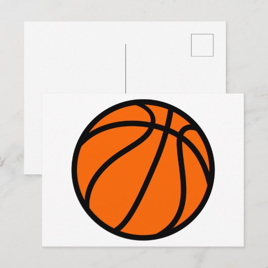 Basketball Postkarte (Vorne/Hinten)