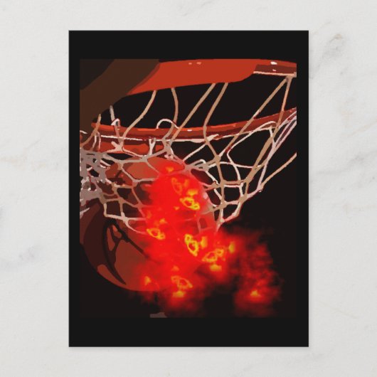 Basketball Postkarte (Vorderseite)
