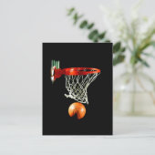 Basketball Postkarte (Stehend Vorderseite)