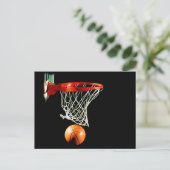 Basketball Postkarte (Stehend Vorderseite)