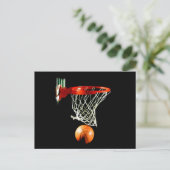 Basketball Postkarte (Stehend Vorderseite)