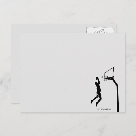 BASKETBALL POSTKARTE (Vorne/Hinten)