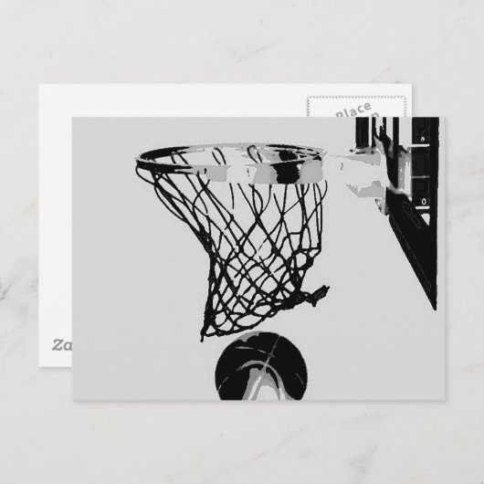 Basketball Postkarte (Vorne/Hinten)