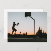 Basketball Postkarte (Vorne/Hinten)