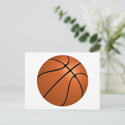Basketball Postkarte (Stehend Vorderseite)