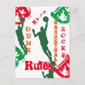 BASKETBALL POSTKARTE (Vorderseite)