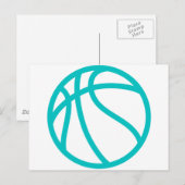 BASKETBALL POSTKARTE (Vorne/Hinten)