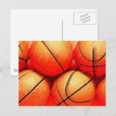 Basketball Postkarte (Vorne/Hinten)