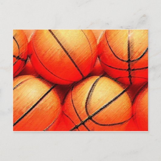 Basketball Postkarte (Vorderseite)
