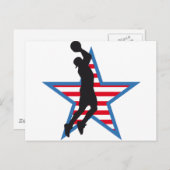 Basketball Postkarte (Vorne/Hinten)