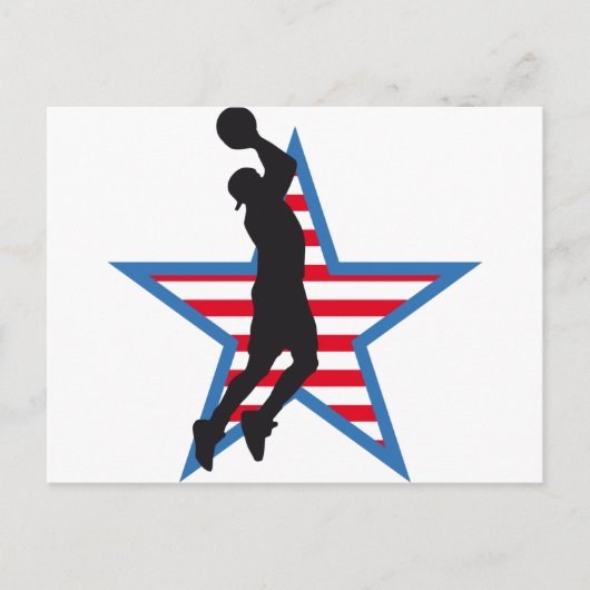 Basketball Postkarte (Vorderseite)