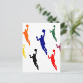 BASKETBALL POSTKARTE (Stehend Vorderseite)
