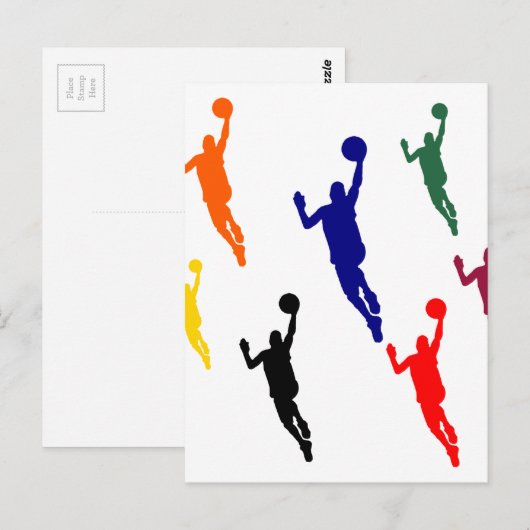 BASKETBALL POSTKARTE (Vorne/Hinten)