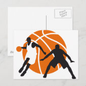 Basketball Postkarte (Vorne/Hinten)