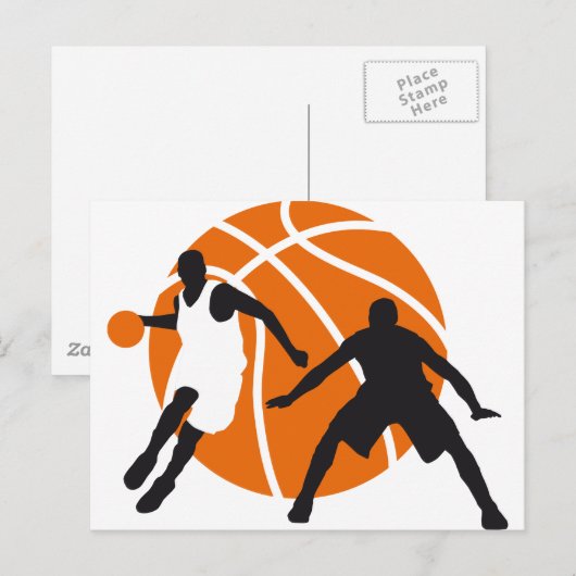 Basketball Postkarte (Vorne/Hinten)