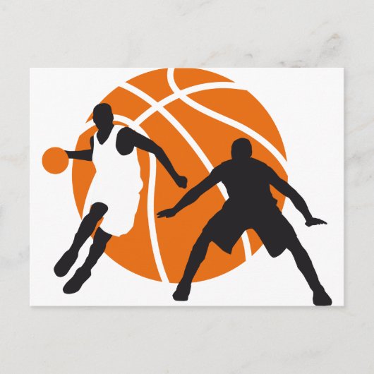 Basketball Postkarte (Vorderseite)