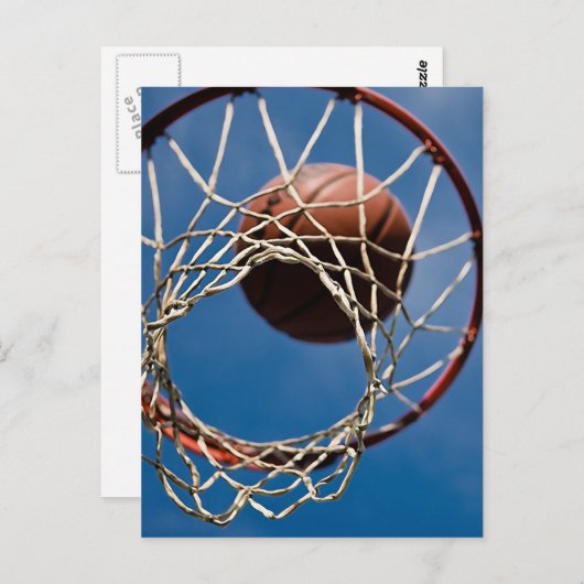 Basketball Postkarte (Vorne/Hinten)