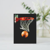 Basketball Postkarte (Stehend Vorderseite)