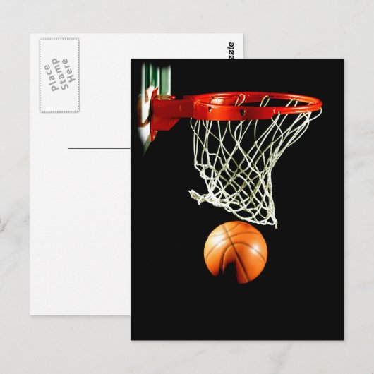 Basketball Postkarte (Vorne/Hinten)