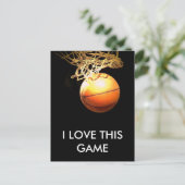 Basketball Postkarte (Stehend Vorderseite)