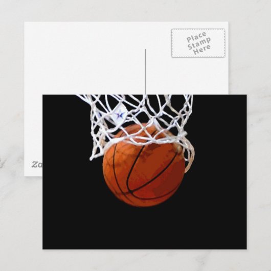 Basketball Postkarte (Vorne/Hinten)