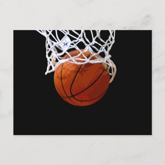 Basketball Postkarte (Vorderseite)